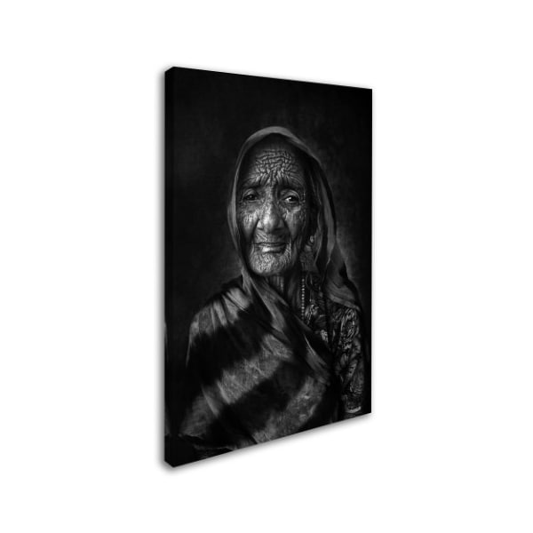 Fadhel Almutaghawi 'Grandma' Canvas Art,30x47